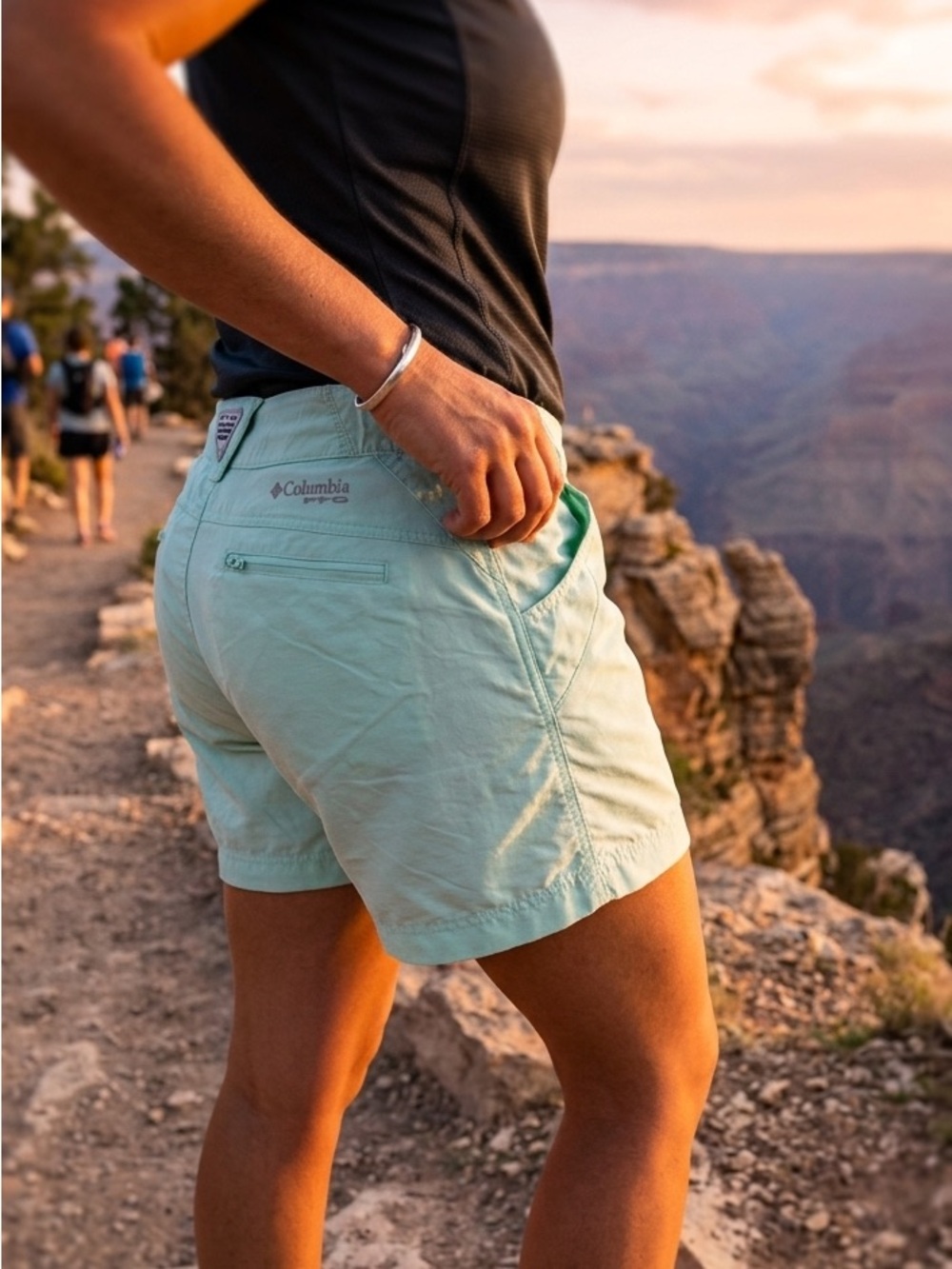 Columbia Light Mint Green Women's Outdoor Shorts